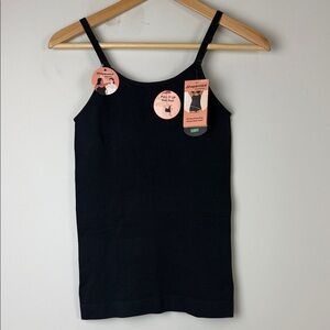 Shapermint Black Scoop Neck Cami NWT Size Large